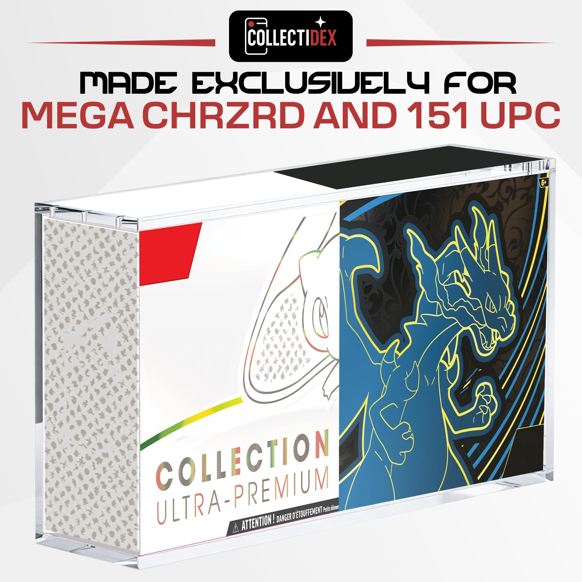 151 UPC and Mega CHARZRD Acrylic Display Case