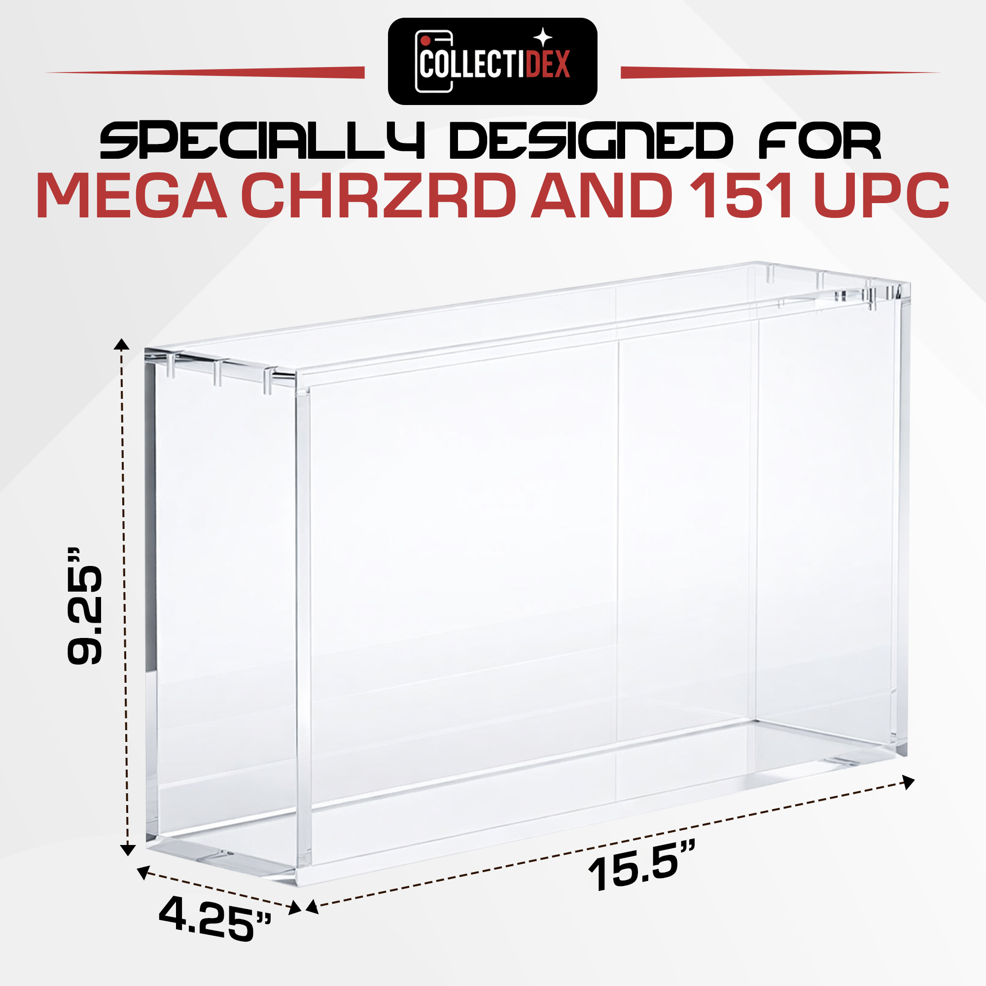 151 UPC and Mega CHARZRD Acrylic Display Case