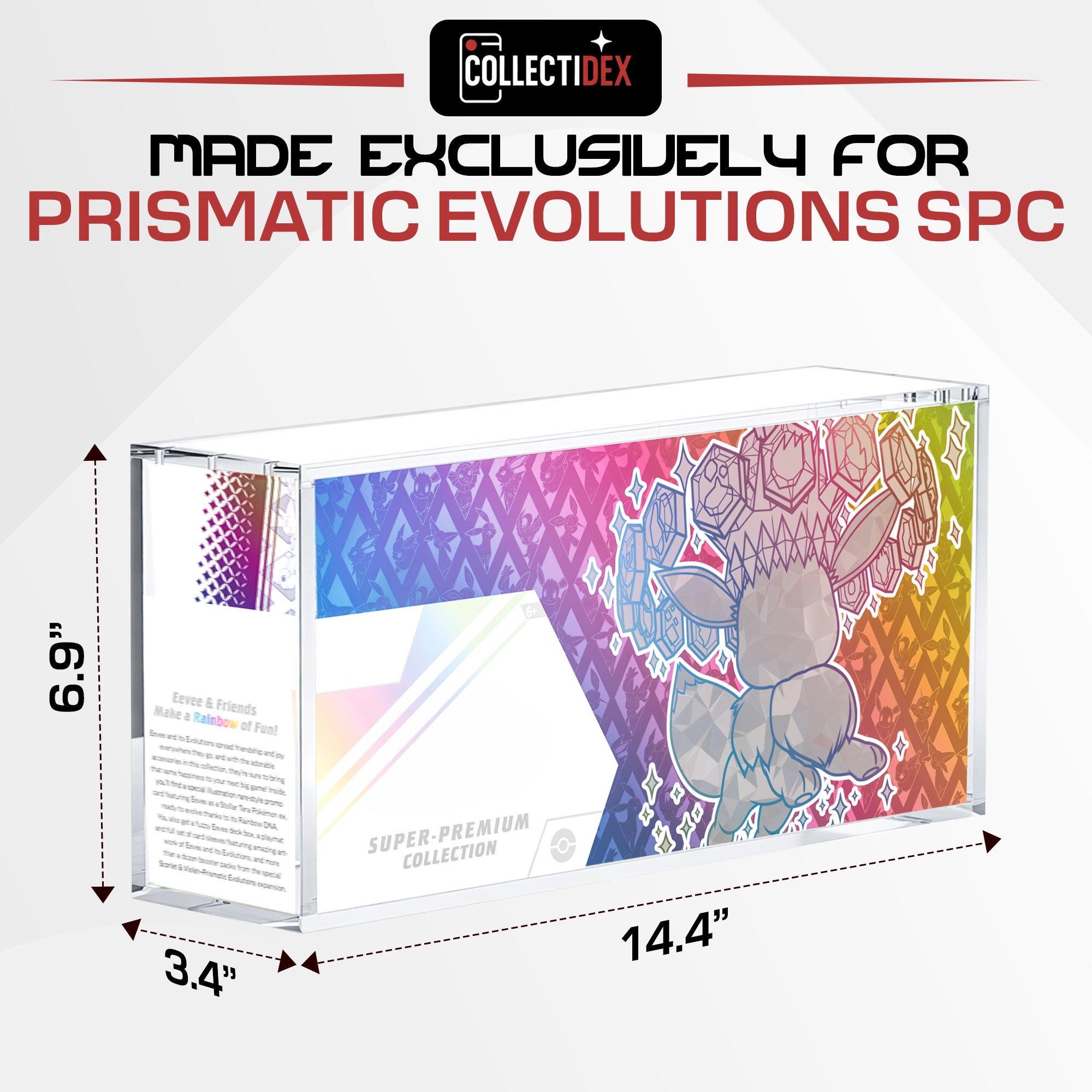 Prismatic Evolutions SPC Acrylic Case