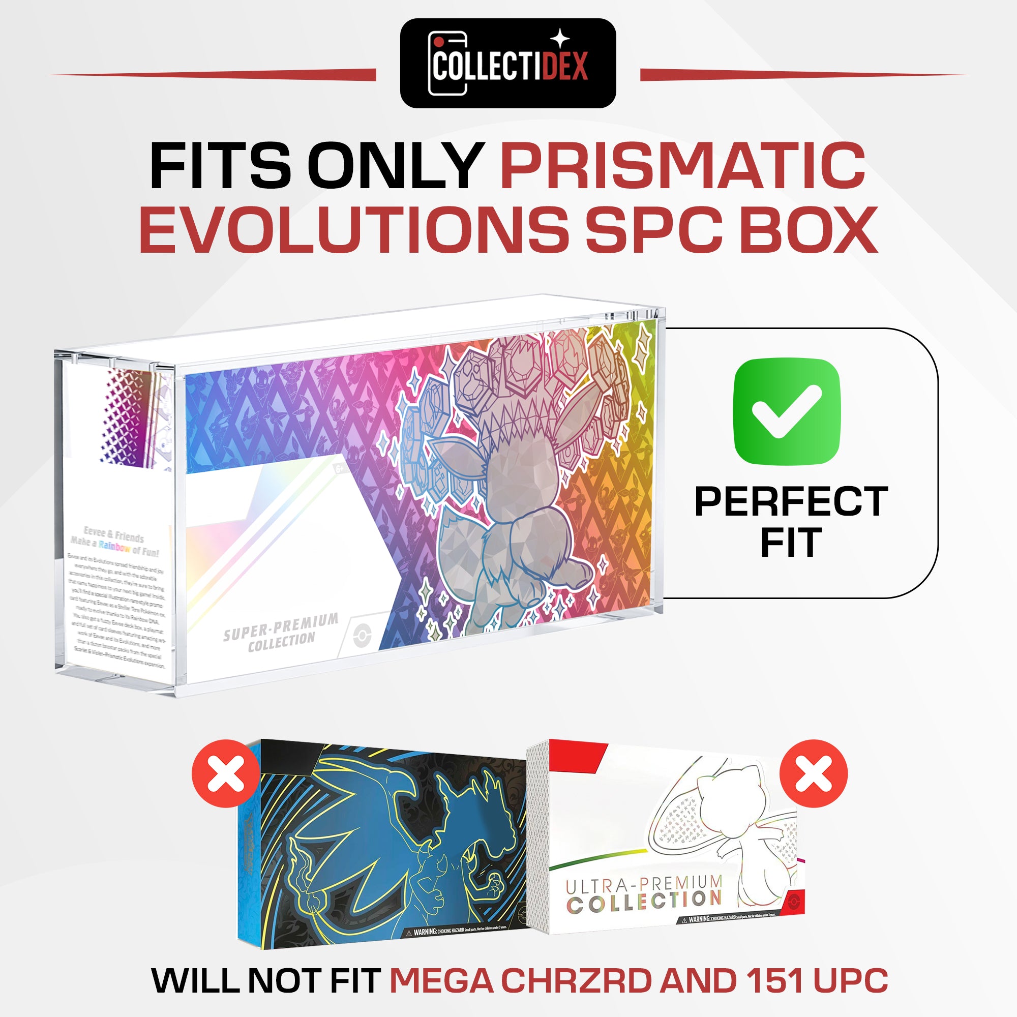 Prismatic Evolutions SPC Acrylic Case